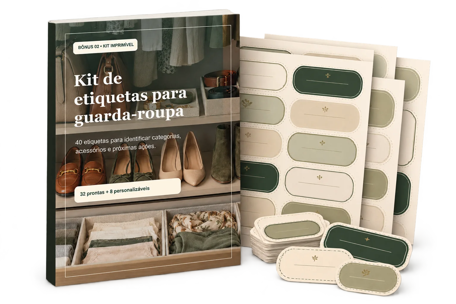 Kit de etiquetas com modelos prontos e personalizáveis